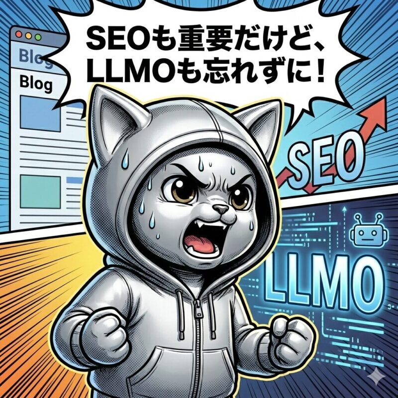 「SEOも重要だけど、LLMOも忘れずに!」と叫ぶデプロイ太郎